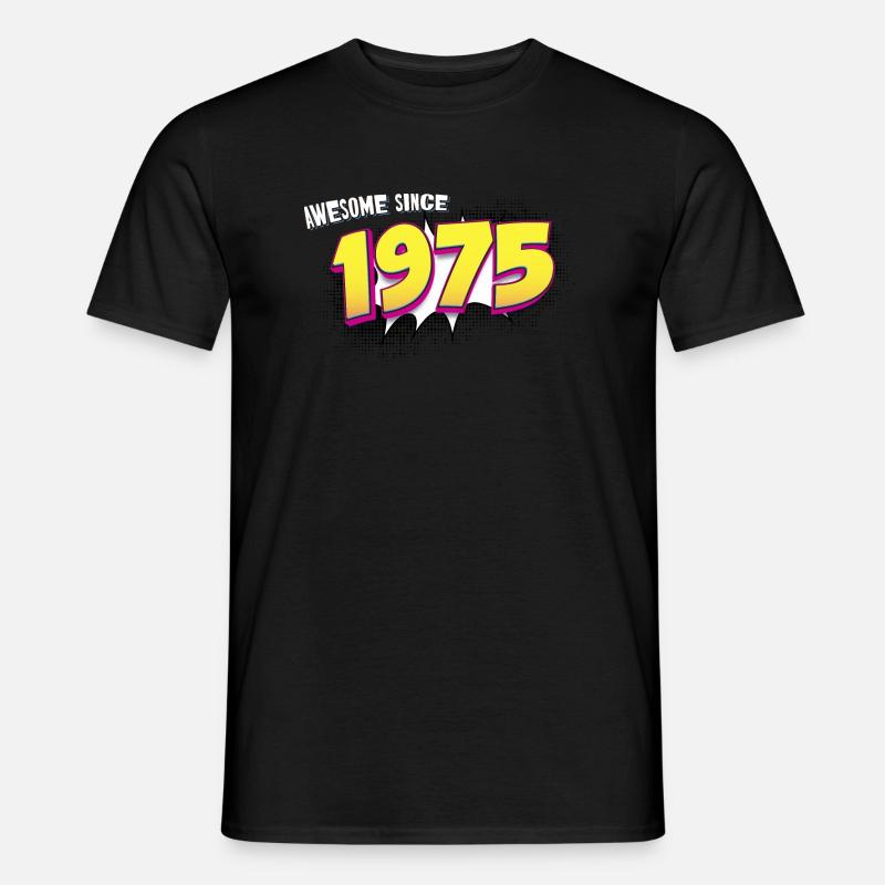 Retro 48. Geburtstag im Pop Art Comic Stil - Männer T-Shirt - Schwarz