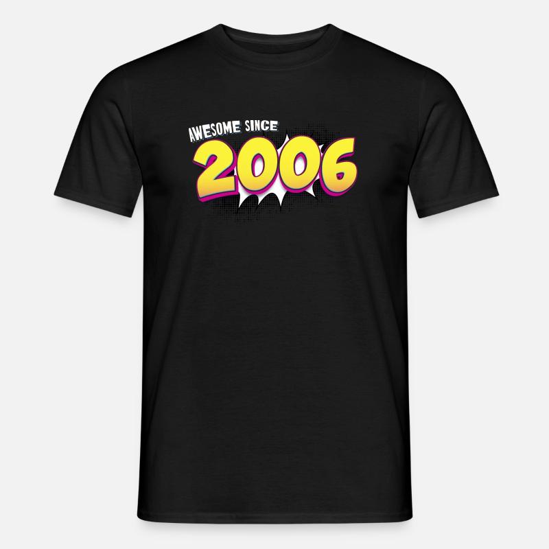 Retro 17. Geburtstag im Pop Art Comic Stil - Männer T-Shirt - Schwarz