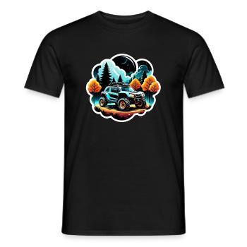 Quad & Off-Road - Men's T-Shirt - black - Front - AI Model Male 178 light (178cm)