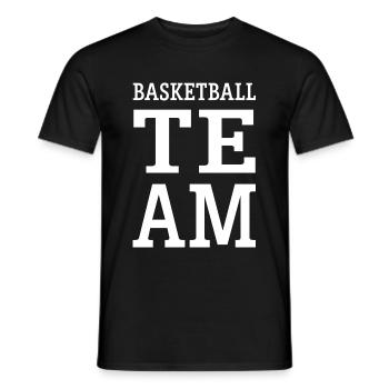 Équipe de basket-ball Mannschaft - T-shirt homme - noir - Devant - AI Model Male 178 light (178cm)