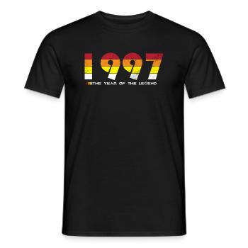 Millésime 1997 - L’année de la légende - Rétro 27 - T-shirt homme - noir - Devant - AI Model Male 178 light (178cm)