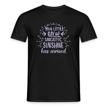 sarcastic saying love gift idea - Men's T-Shirt - black - Front - AI Model Male 178 light (178cm)