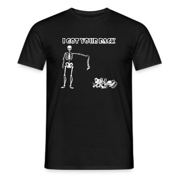I Got Your Back. - Men's T-Shirt - black - Front - AI Model Male 178 light (178cm)