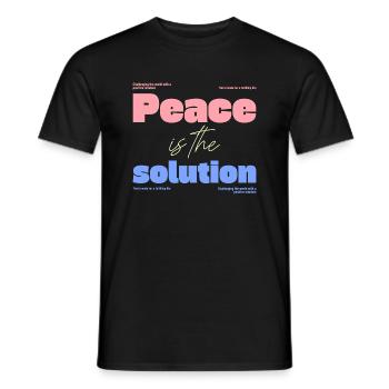 Mental health - Men's T-Shirt - black - Front - AI Model Male 178 light (178cm)