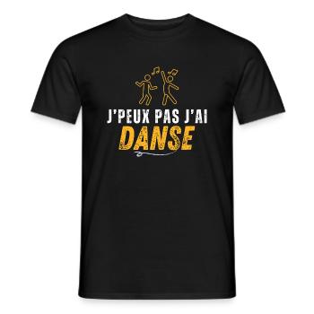 J'peux pas j'ai danse - T-shirt homme - noir - Devant - AI Model Male 178 light (178cm)