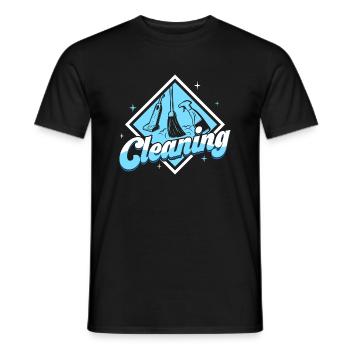 Cleaning Housekeeping Housewife Cleaner - Männer T-Shirt - Schwarz - Vorne - AI Model Male 178 light (178cm)