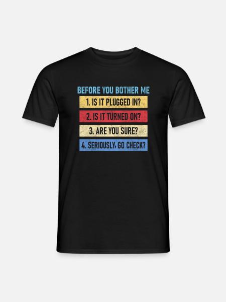Computer Whisperer Tech Support Computer - T-shirt herr - svart
