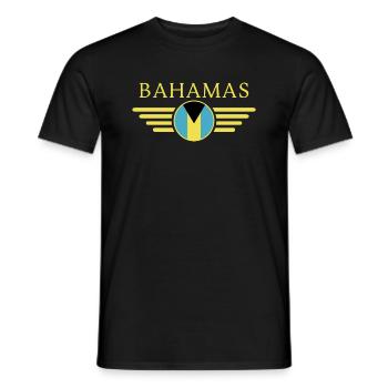 Ich liebe Bahamas, Eleganz Stil Design T-Shirt - Männer T-Shirt - Schwarz - Vorne - AI Model Male 178 light (178cm)