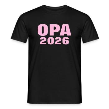 2026 Grand-père Grand-père Petite-fille Naissance Bébé Grossesse - T-shirt homme - noir - Devant - AI Model Male 178 light (178cm)