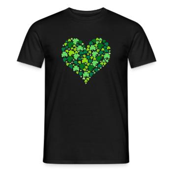 Ireland Shamrock - Men's T-Shirt - black - Front - AI Model Male 178 light (178cm)