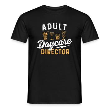 Adult Daycare Director - Bartender Tapster - Men's T-Shirt - black - Front - AI Model Male 178 light (178cm)