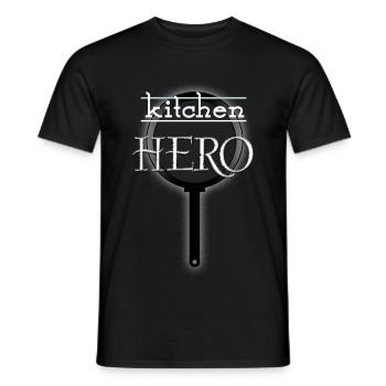 Héros de la cuisine - T-shirt homme - noir - Devant - AI Model Male 178 light (178cm)