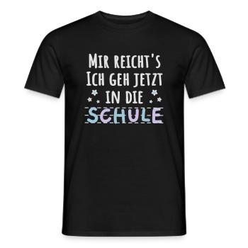 Einschulung Schulanfänger lustiger Spruch - Männer T-Shirt - Schwarz - Vorne - AI Model Male 178 light (178cm)