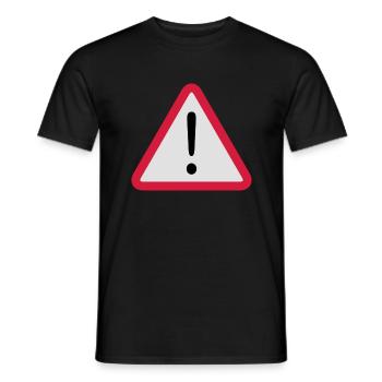 Note - Men's T-Shirt - black - Front - AI Model Male 178 light (178cm)