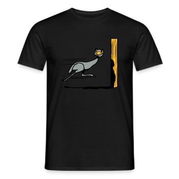 Drôle, autruche émeu course cool drôle de bande de - T-shirt homme - noir - Devant - AI Model Male 178 light (178cm)