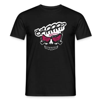Braap rose - T-shirt homme - noir - Devant - AI Model Male 178 light (178cm)