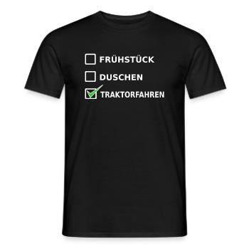 Traktor - Männer T-Shirt - Schwarz - Vorne - AI Model Male 178 light (178cm)