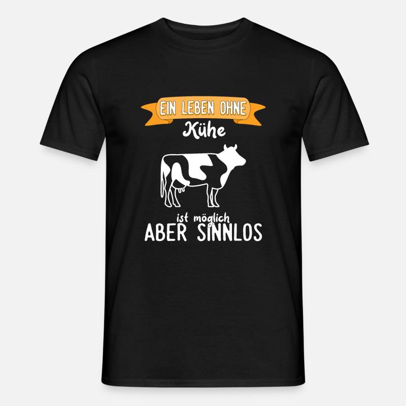 Kuh - Ein Leben ohne Kühe - Männer T-Shirt - Schwarz