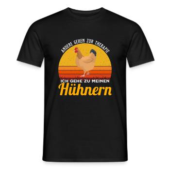Huhn - Ich gehe zu Hühnern - Männer T-Shirt - Schwarz - Vorne - AI Model Male 178 light (178cm)