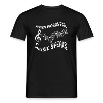 Musique - T-shirt homme - noir - Devant - AI Model Male 178 light (178cm)