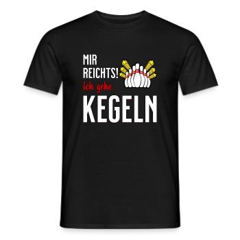 Mir reichts - ich gehe Kegeln lustiger Spruch - Männer T-Shirt - Schwarz - Vorne - AI Model Male 178 light (178cm)
