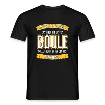 Boule - nur die besten lustiger Spruch - Männer T-Shirt - Schwarz - Vorne - AI Model Male 178 light (178cm)