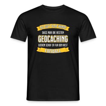 Geocaching - nur die besten lustiger Spruch - Männer T-Shirt - Schwarz - Vorne - AI Model Male 178 light (178cm)