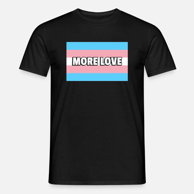 Trans Pride MEHR LIEBE - Männer T-Shirt - Schwarz