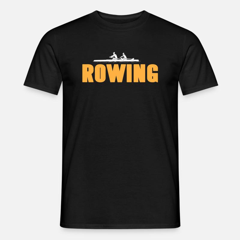 Rowing Cool Designs T-Shirt Present Gift - Männer T-Shirt - Schwarz