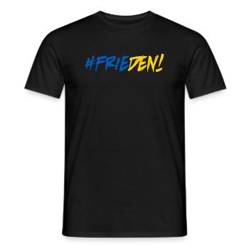 Frieden Freiheit Peace Weltfrieden Ukraine - Männer T-Shirt - Schwarz - Vorne - AI Model Male 178 light (178cm)