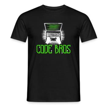 Programmer Coder Software Developer - Men's T-Shirt - black - Front - AI Model Male 178 light (178cm)