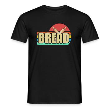 Retro Vintage Awesome Bread Baking Designs Present - Männer T-Shirt - Schwarz - Vorne - AI Model Male 178 light (178cm)