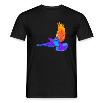 Dove Dove of Peace Peace Ukraine - Men's T-Shirt - black - Front - AI Model Male 178 light (178cm)