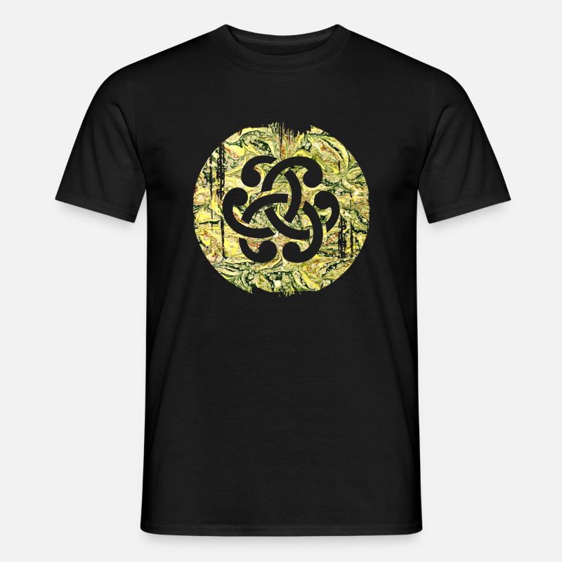 keltisches symbol 15 e 277 - Männer T-Shirt - Schwarz