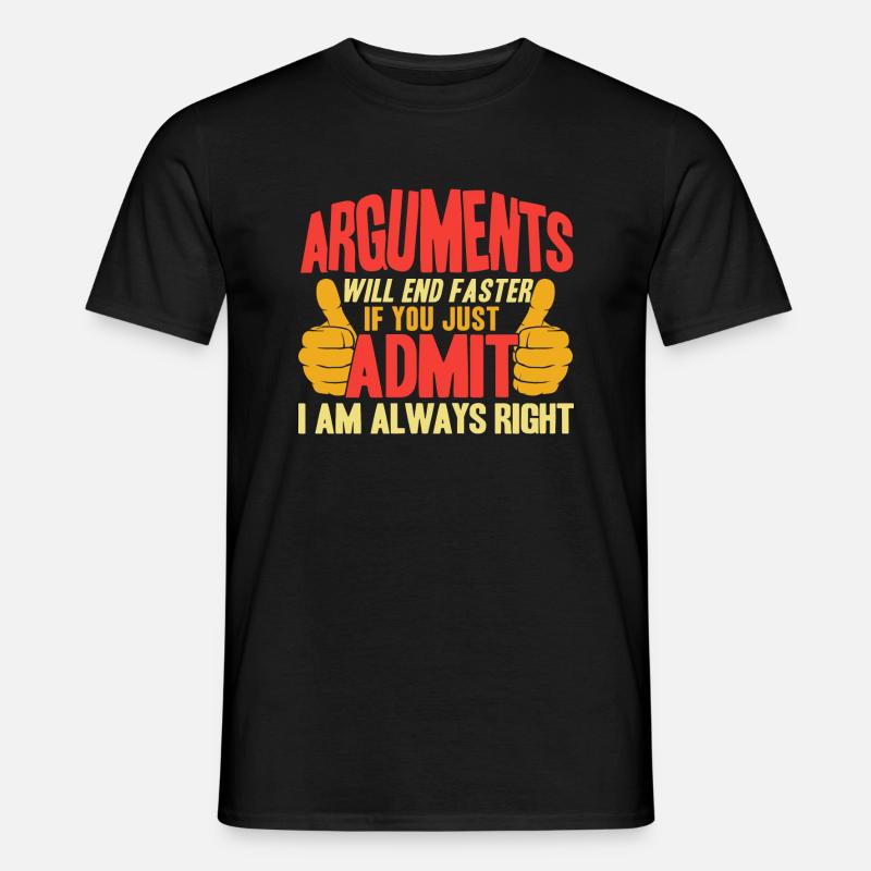 Irony Sarcasm Sarcastic gift - Men’s T-shirt - black