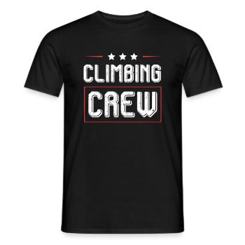 Climbing Crew - Männer T-Shirt - Schwarz - Vorne - AI Model Male 178 light (178cm)