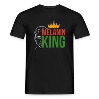 Schwarzer Papa Afrika Stolz Afrikanischer Vater - Männer T-Shirt - Schwarz - Vorne - AI Model Male 178 light (178cm)