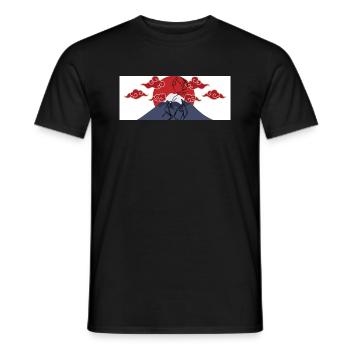 Japan Design Geschenkidee - Männer T-Shirt - Schwarz - Vorne - AI Model Male 178 light (178cm)