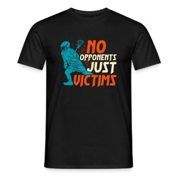 Pas d’adversaires, juste des victimes de la balle du joueur de crosse - T-shirt homme - noir - Devant - AI Model Male 178 light (178cm)