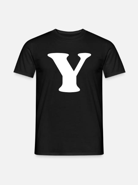 Letter y - Men's T-Shirt - black