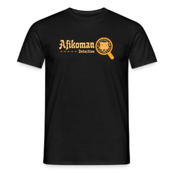 Afikoman Detektiv - Pessach Afikoman Suche - Männer T-Shirt - Schwarz - Vorne - AI Model Male 178 light (178cm)