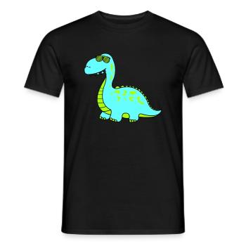 dino cool - Männer T-Shirt - Schwarz - Vorne - AI Model Male 178 light (178cm)