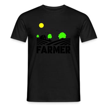 farmer - Männer T-Shirt - Schwarz - Vorne - AI Model Male 178 light (178cm)