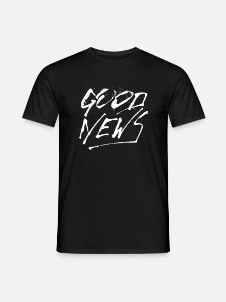 Good News weiss - Männer T-Shirt - Schwarz