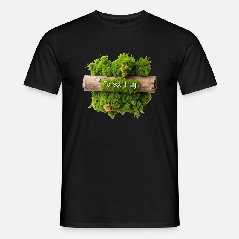 MOSS, FOREST HUG - Men's T-Shirt - black