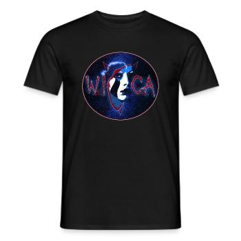 Wicca Hexe Magie - Männer T-Shirt - Schwarz - Vorne - AI Model Male 178 light (178cm)