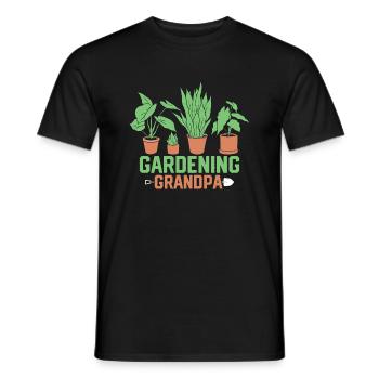Jardinage Jardin botanique de grand-père - T-shirt homme - noir - Devant - AI Model Male 178 light (178cm)