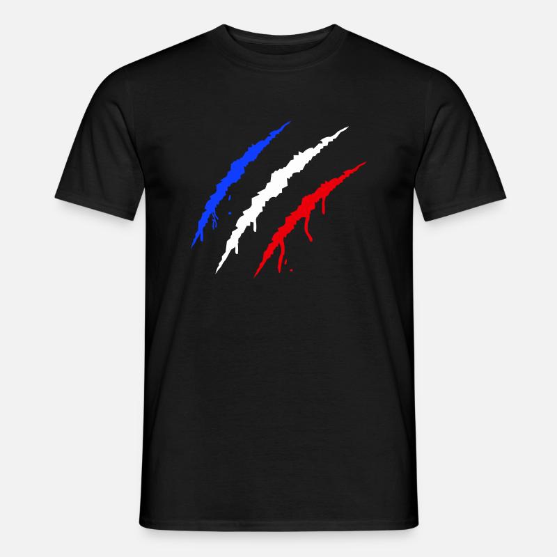 krallen frankreich - Männer T-Shirt - Schwarz