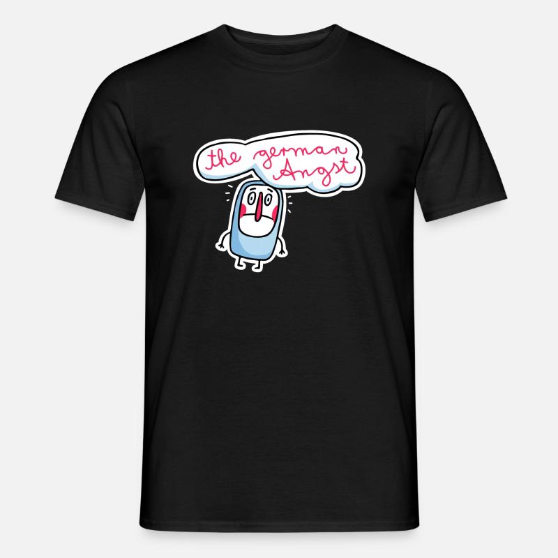 The German Angst - Männer T-Shirt - Schwarz