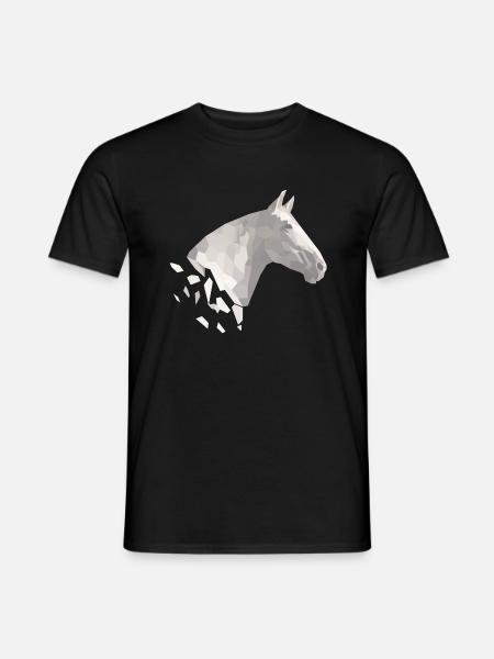 Spanish Geo Horse - Men's T-Shirt - black